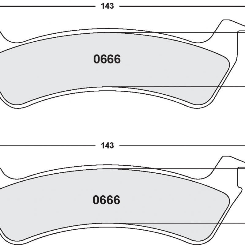 Street brake pads - Jeep Cherokee / Wrangler
rear pad
